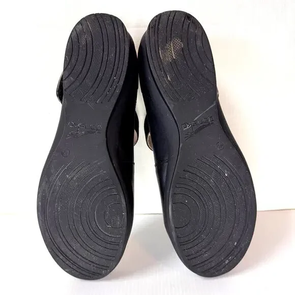 DANSKO Audrey Mary Janes Women's 9.5/EU 40 Ballet Flat Black Leather Sparkle - Picture 11 of 11